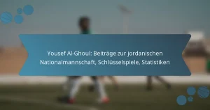 Yousef Al-Ghoul: Beiträge zur jordanischen Nationalmannschaft, Schlüsselspiele, Statistiken